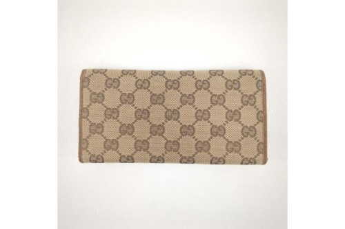 グッチ GUCCI 長財布 GG柄 112520・2149 GGキャンバス×バンブー