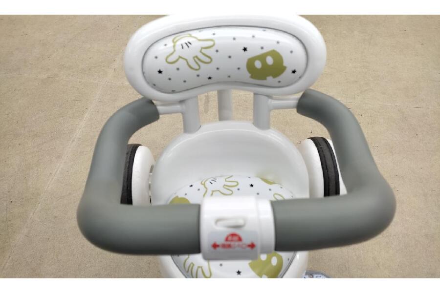 ディズニートライク　ピュア　三輪車　中古品 Disney - ミッキー三輪車ディズニートライクピュアホワイトの