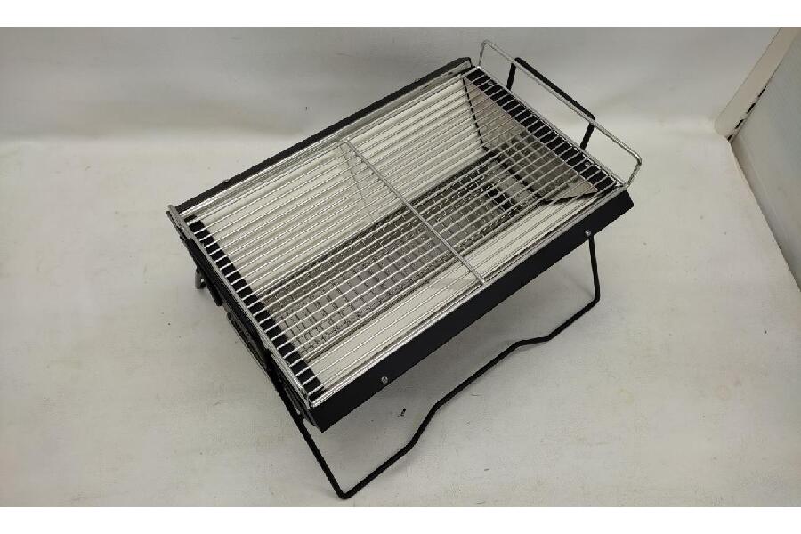 バーベキューグリル 金属製 グレー TFスポーツ青葉台店】中古！鋳鉄製