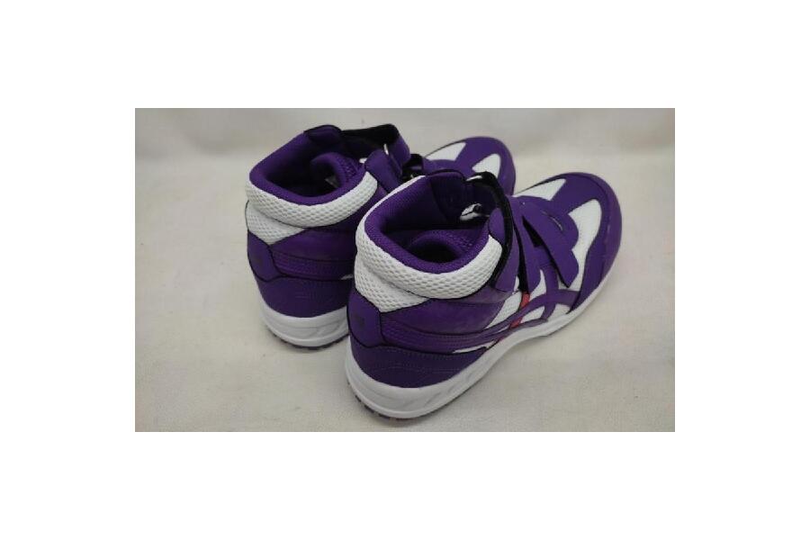 中古良品】 asics FIS42S WINJOB ウィンジョブ42S ホワイト×パープル