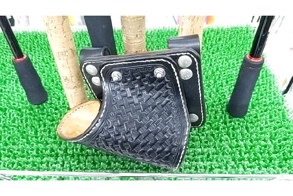 タモホルダー⭐️オールブラック 牛本革使用 (monogram タモホルダー⭐️オールブラック 牛本革使用 (monogram