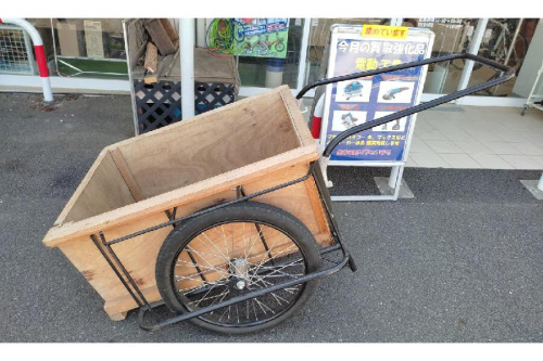 中古現状品】 自転車用 リヤカー 荷台 現状渡し ○YR-17937○ きがえ