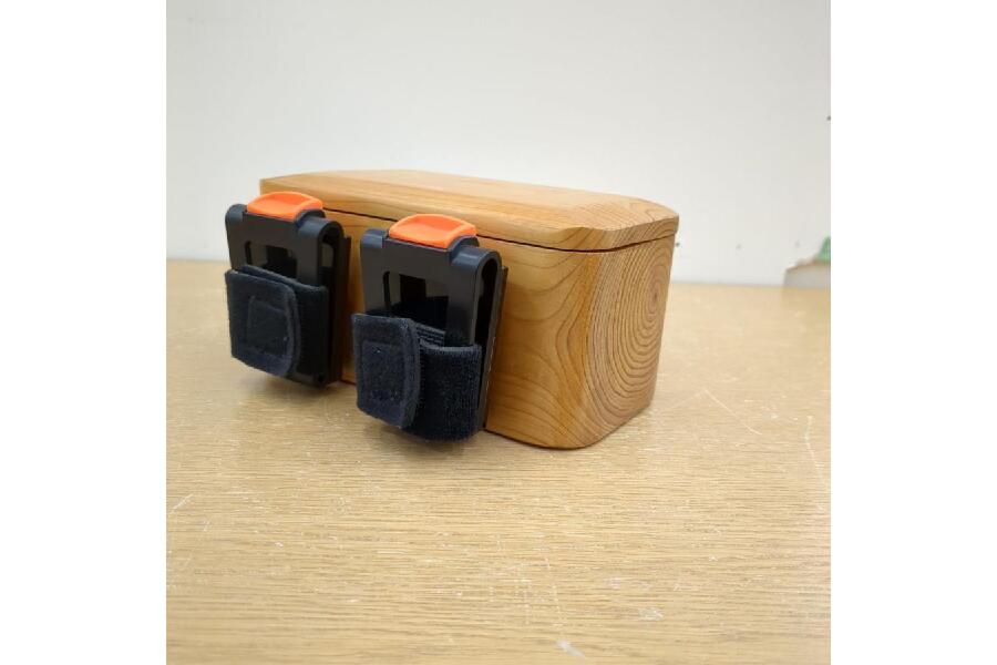 美品】木製餌箱 外寸170x125x82(mm) 内寸156x68x53(mm) 釣り