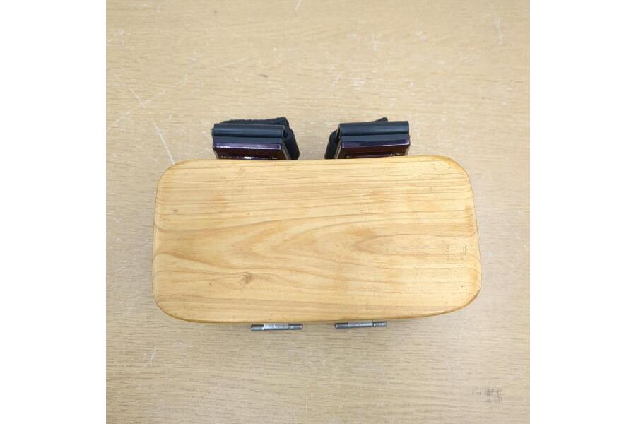 美品】木製餌箱 外寸170x125x82(mm) 内寸156x68x53(mm) 釣り